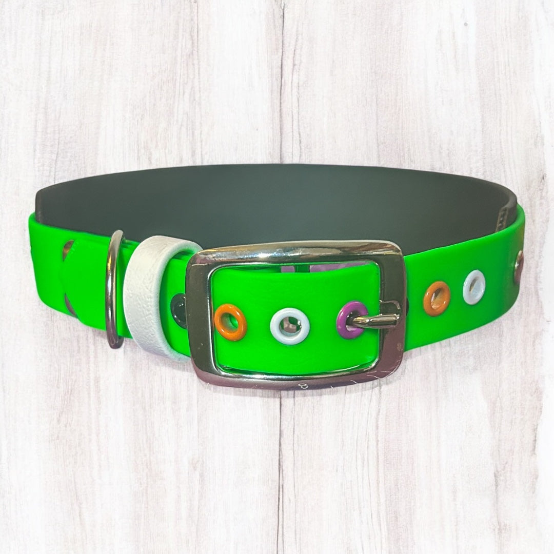 Neon Green Spike Collar - 42cm - 51cm