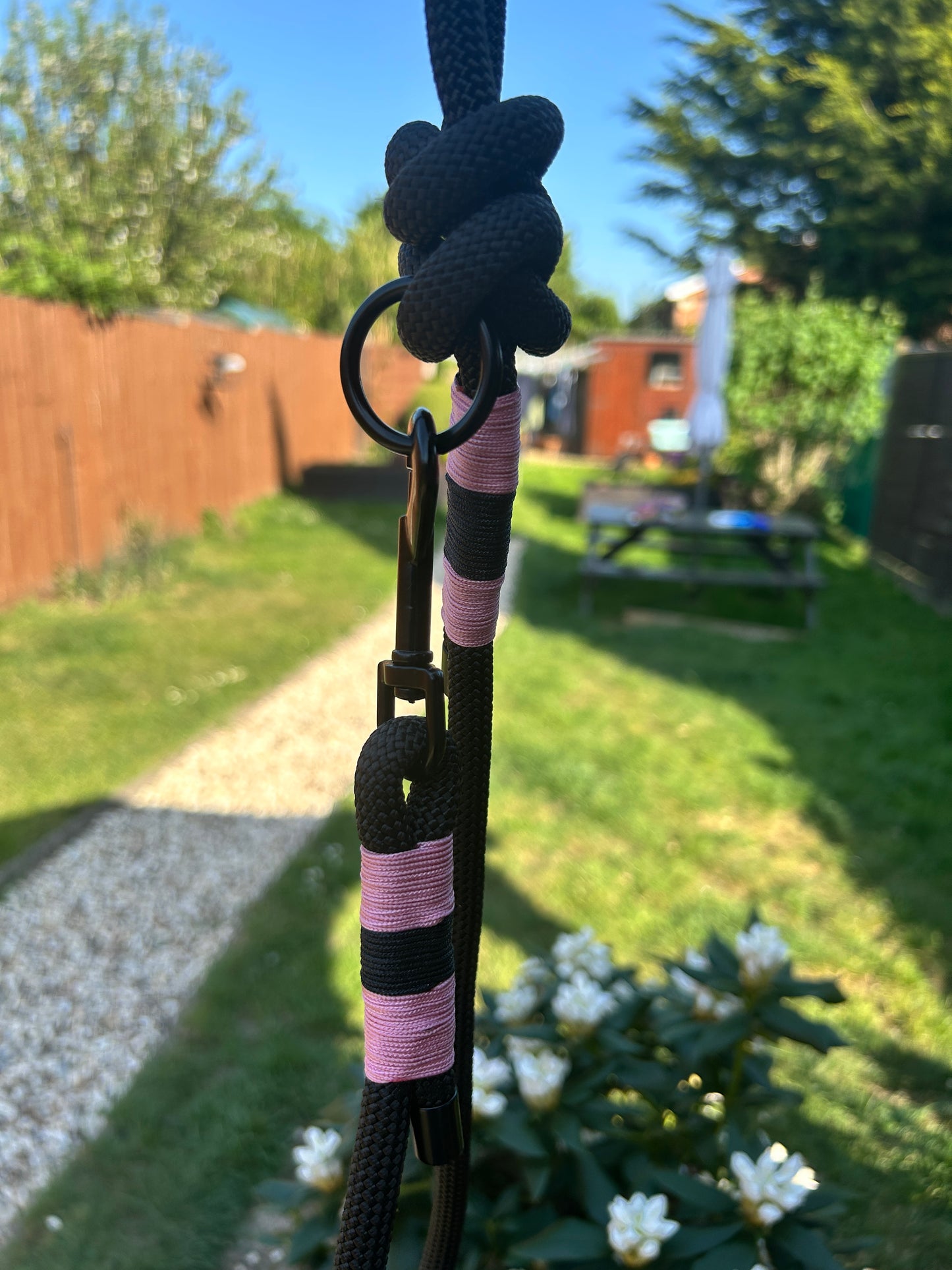 Black Rope Lead - 90cm