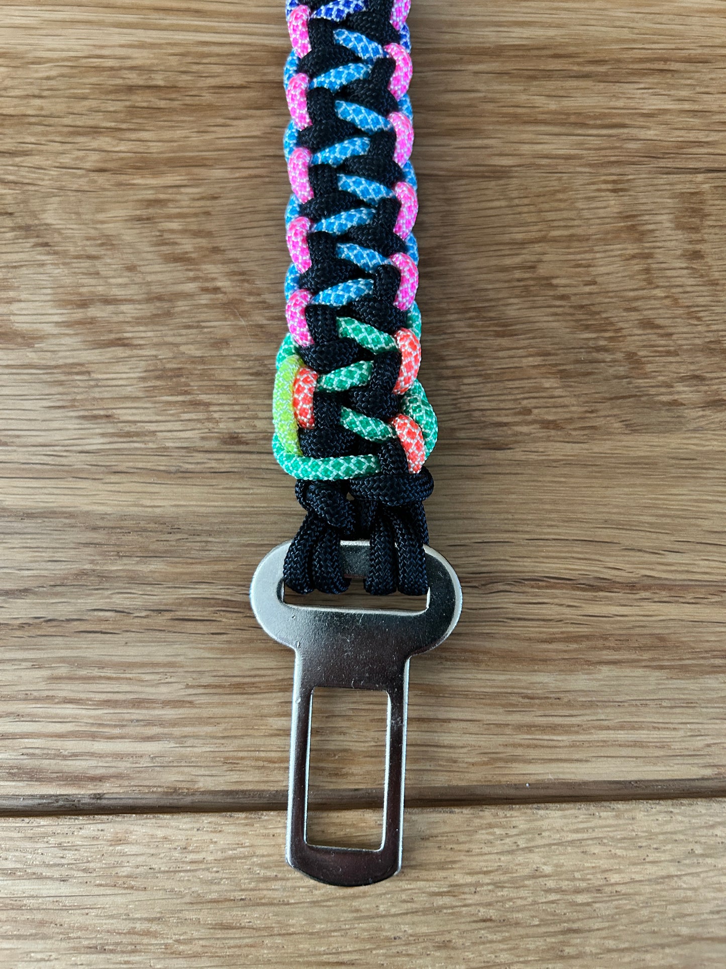 Car Seatbelt Clip - Neon Rainbow