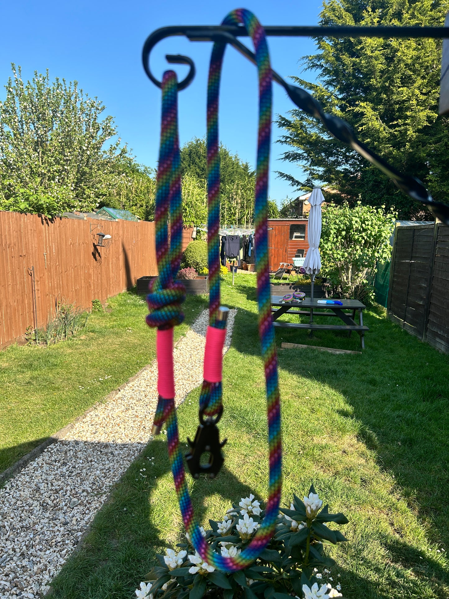 Rainbow Rope Lead - 1.3m