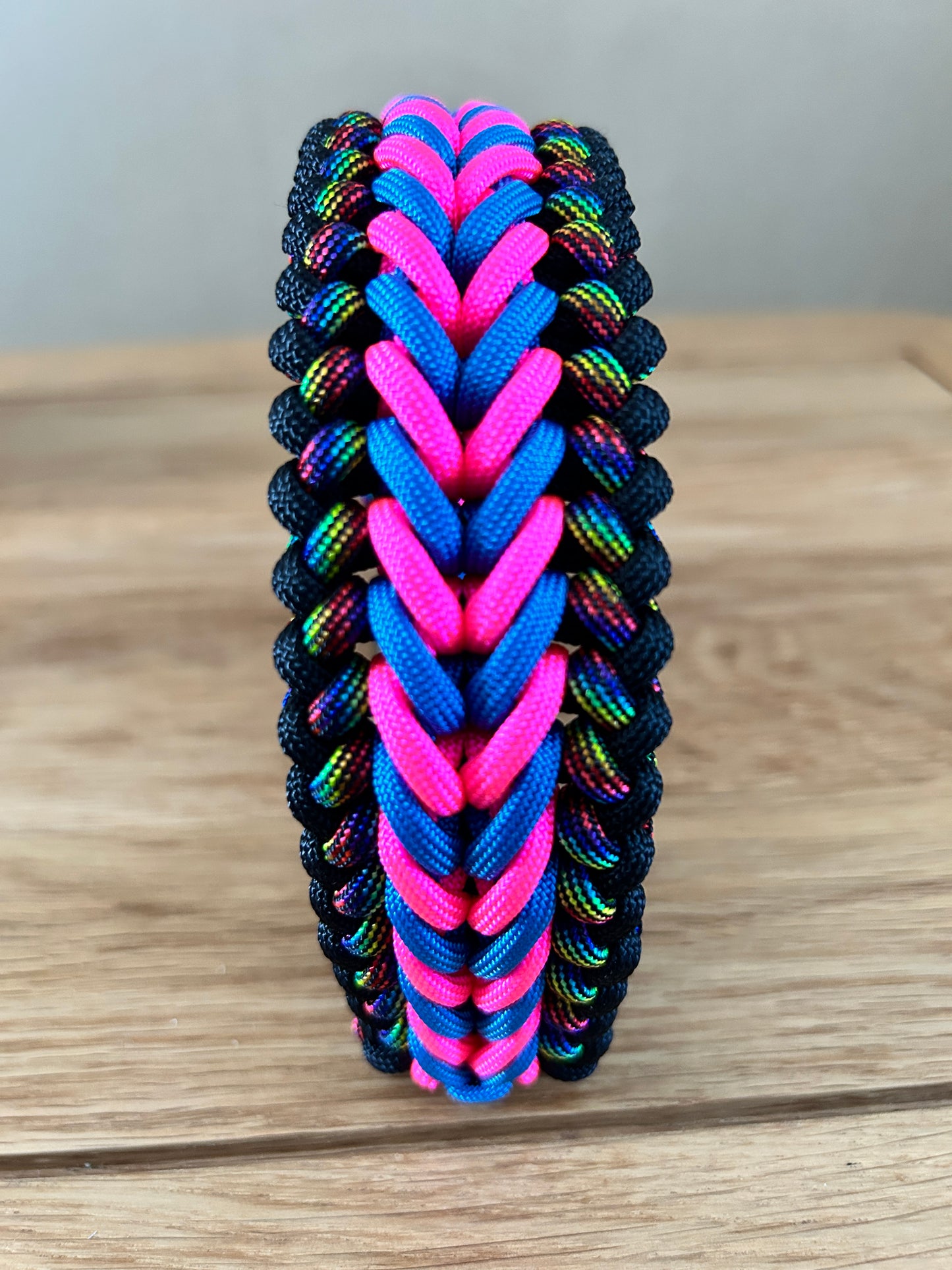 bright braided paracord dog collar